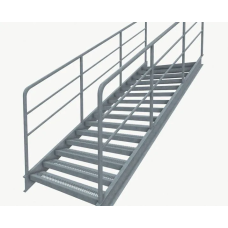 Лестница промышленная с ромбическим рифлением г/к ЛГФ 45-6.7 600х700х600 мм Серия 1.450.3-7.94