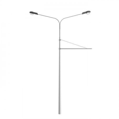 Опора контактной сети граненая фланцевая круглая ТАНС.13.126.000 (ТФГ-3000-9,0-02-ц) 250х550х9 мм