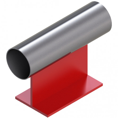 Опора неподвижная приварная тавровая для тепловых сетей исп. А11 ВСт3 89х170х100 мм ОСТ 36-146-88 1,8 кг