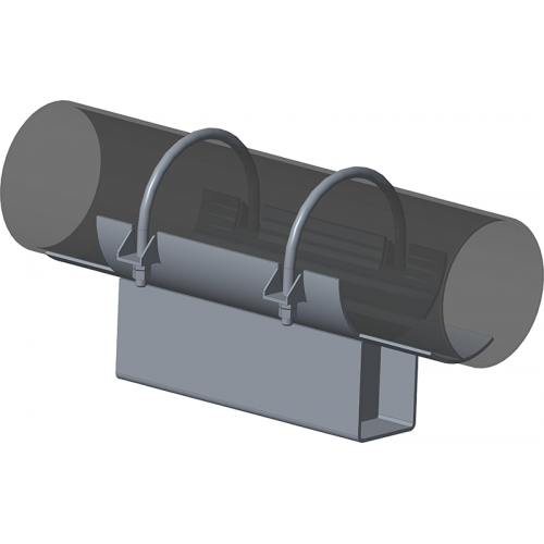 Опора неподвижная хомутовая с корпусом для тепловых сетей ТС-670.00.00 89х50х340х150 мм Серия 5.903-13 выпуск 7-95 5,9 кг