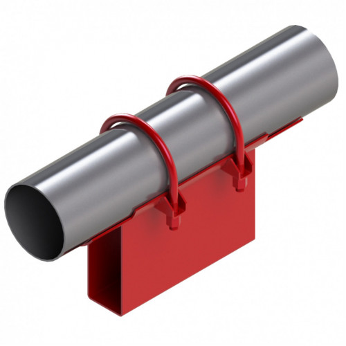 Опора неподвижная хомутовая корпусная для тепловых сетей исп. А11 / АС11 09Г2С 630х300х170х102 мм ОСТ 36-146-88 41 кг