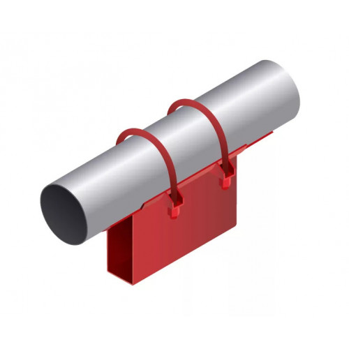 Опора неподвижная приварная корпусная для тепловых сетей исп. А23 / АС23 ВСт3 530х300х680х150 мм ОСТ 36-146-88 30,9 кг