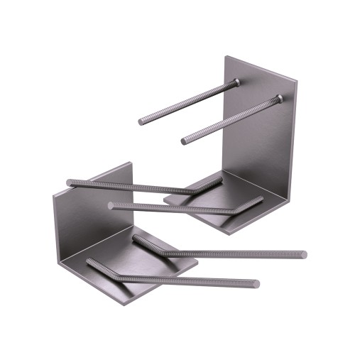 Закладная деталь для железобетонных конструкций оцинкованная МН132-1 250х180х30 мм Серия 1.400-15 Выпуск 1